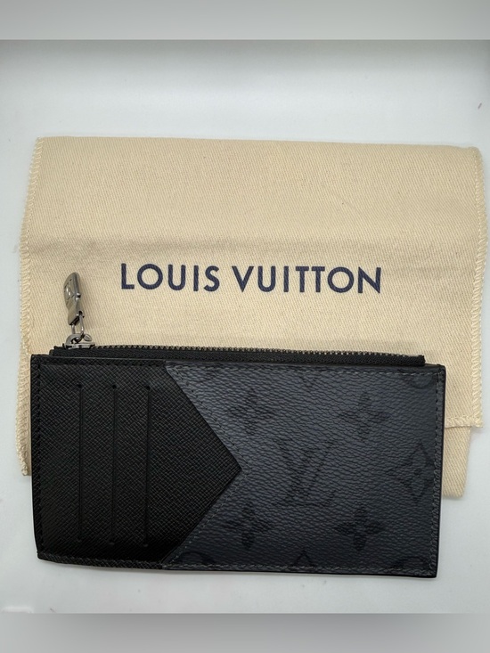Louis Vuitton Handbags - Louis Vuitton Coin Card Holder • Monogram Eclipse Canvas • Like New